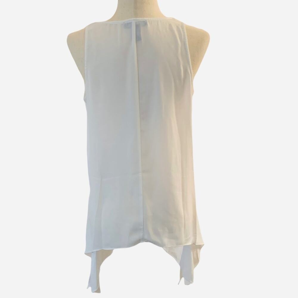 JEAN vass white chiffon like top. Flowy. Size small coastal granny wear - Picture 4 of 6